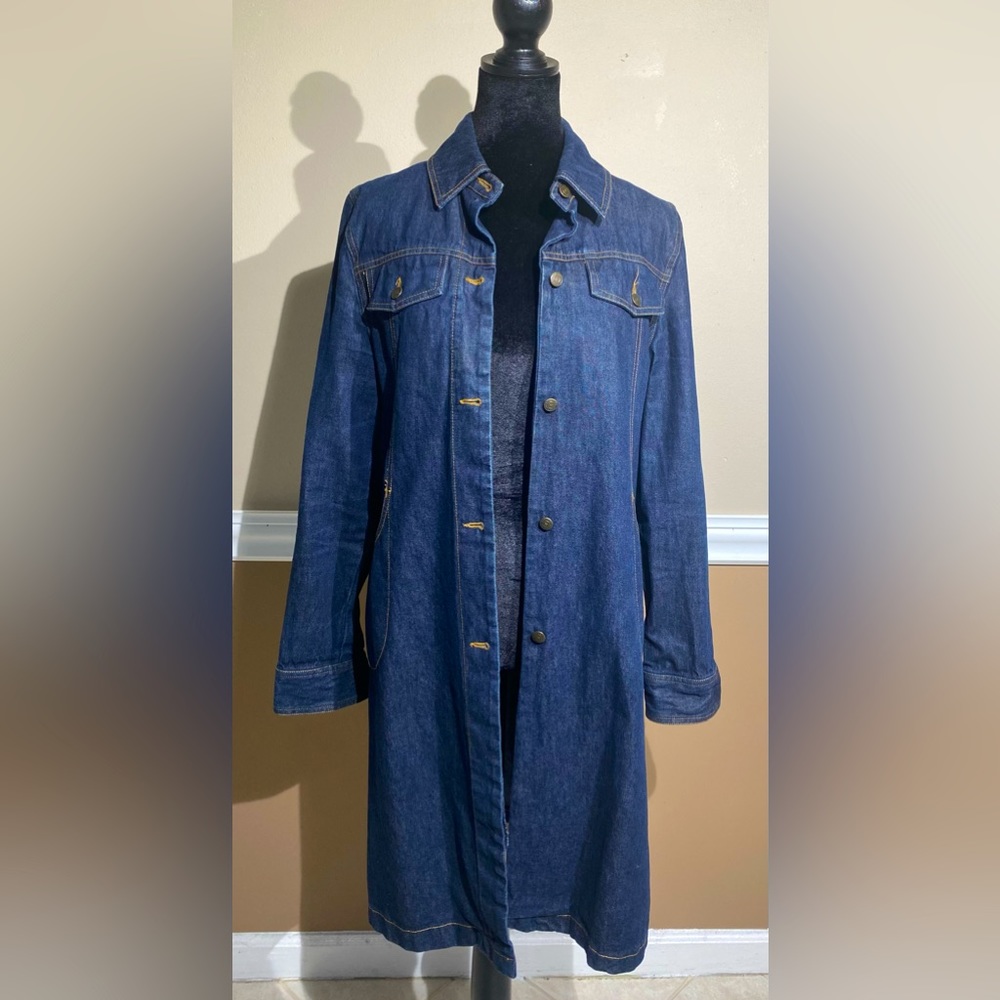 Denim coat.